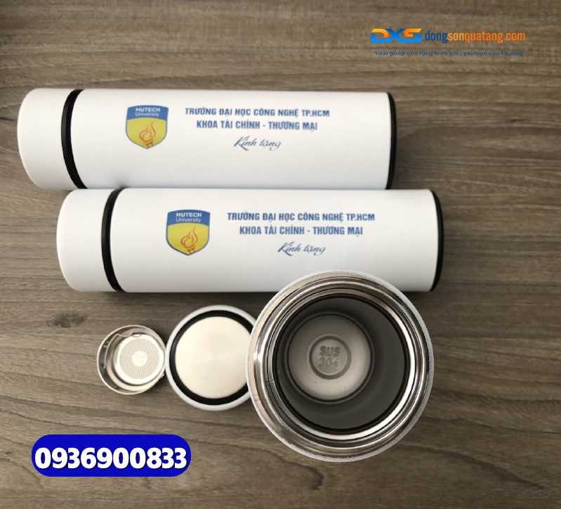 Bình giữ nhiệt quà tặng-Sơn nhám-BGX 002- In logo Công Ty