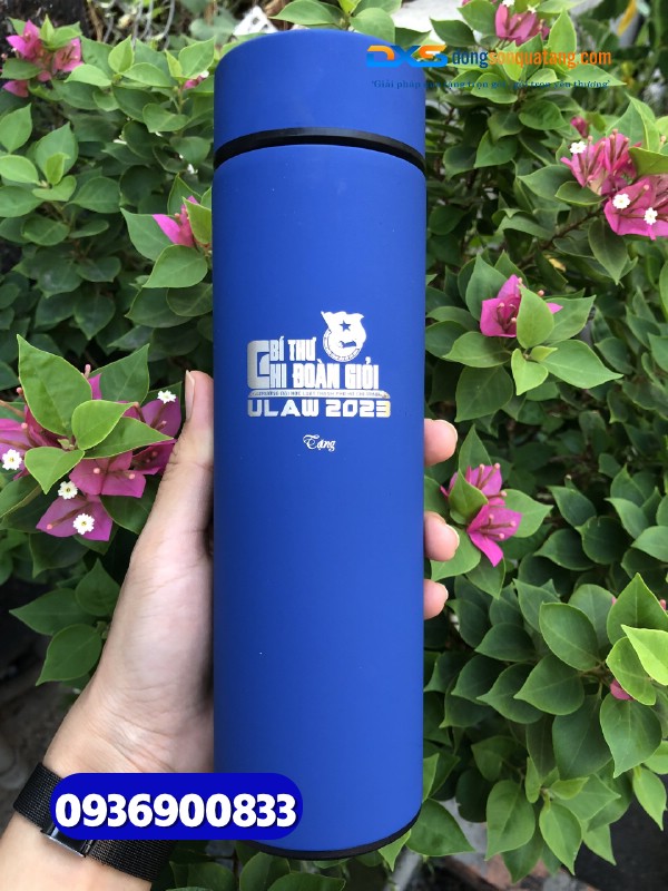 Bình giữ nhiệt quà tặng-Sơn nhám-BGX 002- In logo Công Ty