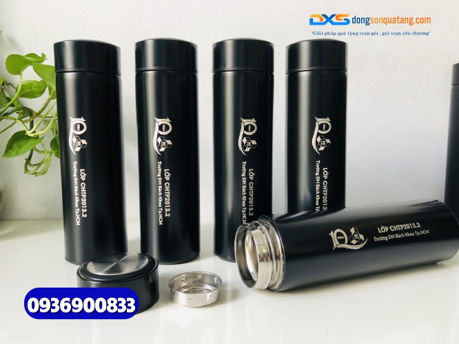 Bình giữ nhiệt quà tặng-Sơn bóng - BGX 001- In logo Thương Hiệu