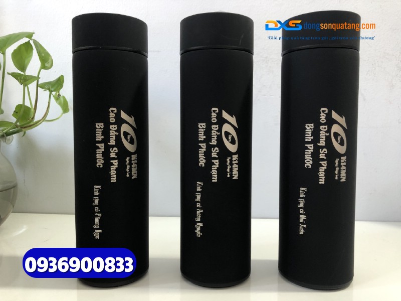 Bình giữ nhiệt quà tặng-Sơn nhám-BGX 002- In logo Công Ty