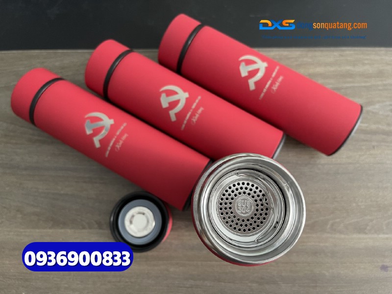 Bình giữ nhiệt quà tặng-Sơn nhám-BGX 002- In logo Công Ty