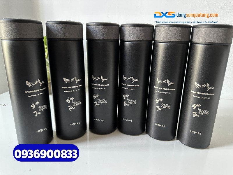 Bình giữ nhiệt quà tặng-Sơn nhám - BGX 002- In logo Công Ty