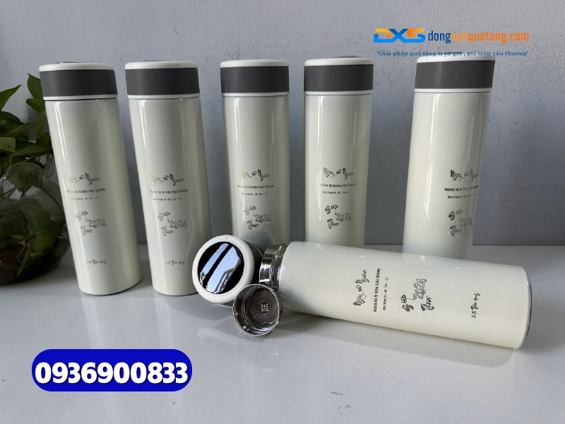 Bình giữ nhiệt quà tặng-Sơn nhám - BGX 002- In logo Công Ty