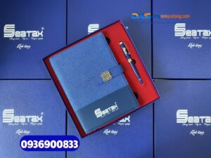 Set quà tặng Công Ty ( Sổ tay gập 2 + Bút kim loại )-SQX 007 - In logo làm quà tặng dành cho Nhân Viên