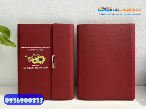 Sổ tay bìa còng gấp 3 - STX 001 - In logo làm quà tặng doanh Nghiệp