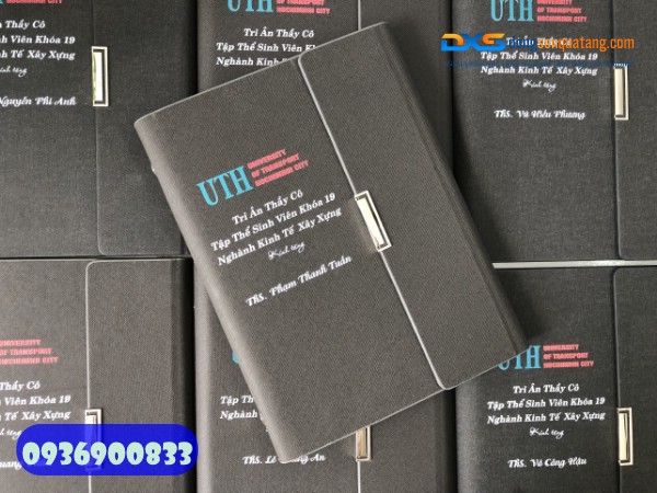 Sổ tay bìa còng gấp 3 - STX 001 - In logo làm quà tặng doanh Nghiệp