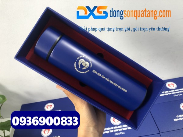 Bình giữ nhiệt Inox 304 , 500ml - In khắc logo BV Tâm Thần Ban Ngày Mai Hương 