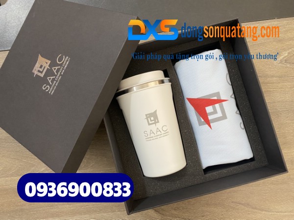 Bộ giftset quà tặng ( Túi vải canvas+Ly giữ nhiệt )