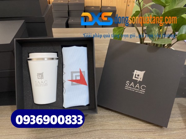 Bộ giftset quà tặng ( Túi vải canvas+Ly giữ nhiệt )