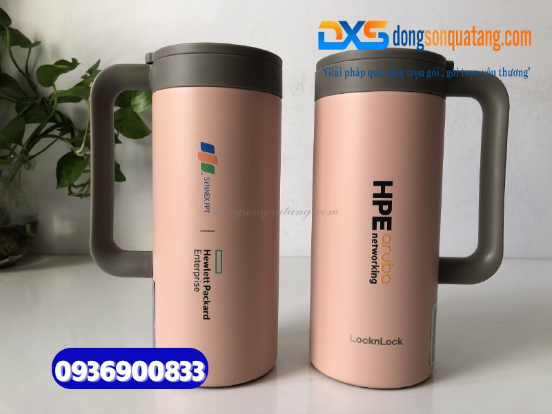 Ly giữ nhiệt Lock&Lock LHC4247PIK - In logo HPE