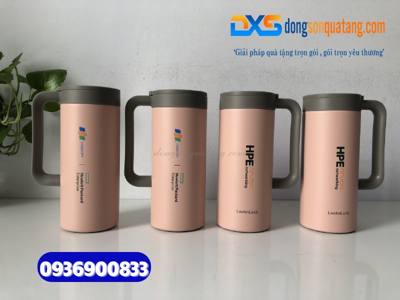 Ly giữ nhiệt Lock&Lock LHC4247PIK - In logo HPE 