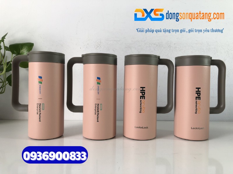 Ly giữ nhiệt Lock&Lock LHC4247PIK - In logo HPE 