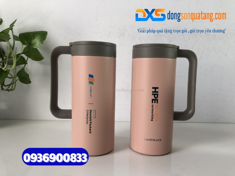 Ly giữ nhiệt Lock&Lock LHC4247PIK - In logo HPE 