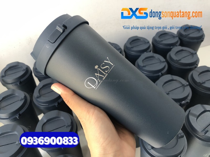 Ly giữ nhiệt Locknlock LHC3249NVY - Khắc logo DAISY 