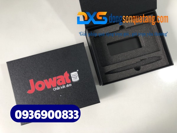 Hộp quà tặng âm dương định hình sản phẩm in logo Jowat
