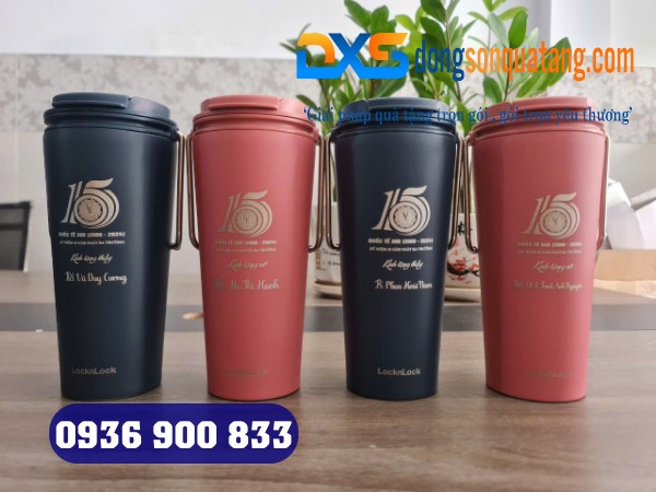 Ly Giữ Nhiệt LocknLock Bucket Tumbler 540ml LHC4269 In Khắc Logo Thương Hiệu