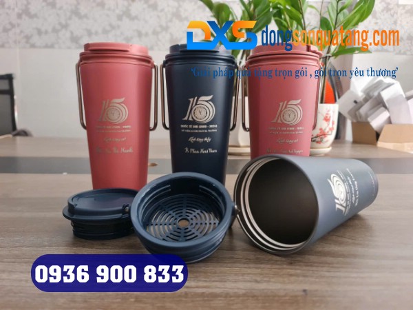 Ly Giữ Nhiệt LocknLock Bucket Tumbler 540ml LHC4269 In Khắc Logo Thương Hiệu