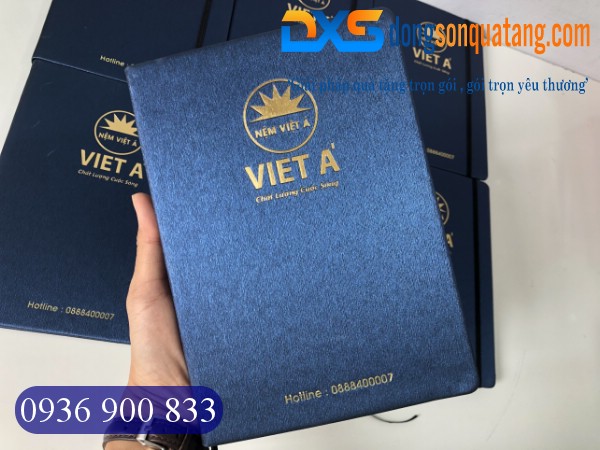Xưởng Sản Xuất Sổ Da Ép Kim Logo Công Ty