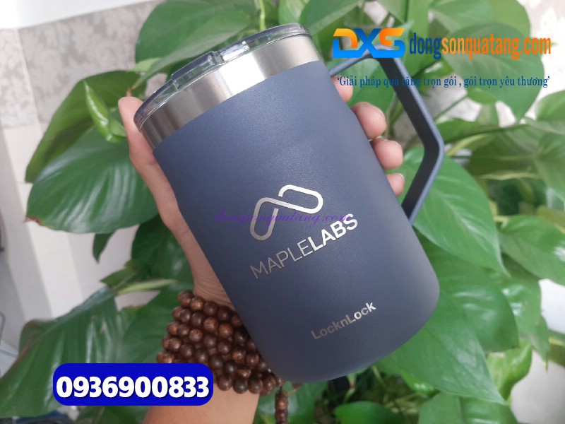 Bình giữ nhiệt LocknLock in khắc logo Công Ty làm quà tặng Quảng Cáo Thương Hiệu
