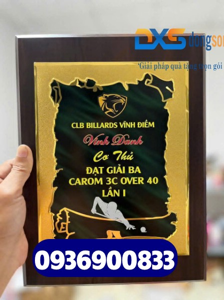 Bảng vinh danh cá nhân xuất sắc in logo Công Ty - Doanh Nghiệp làm quà tặng tri ân nhân viên