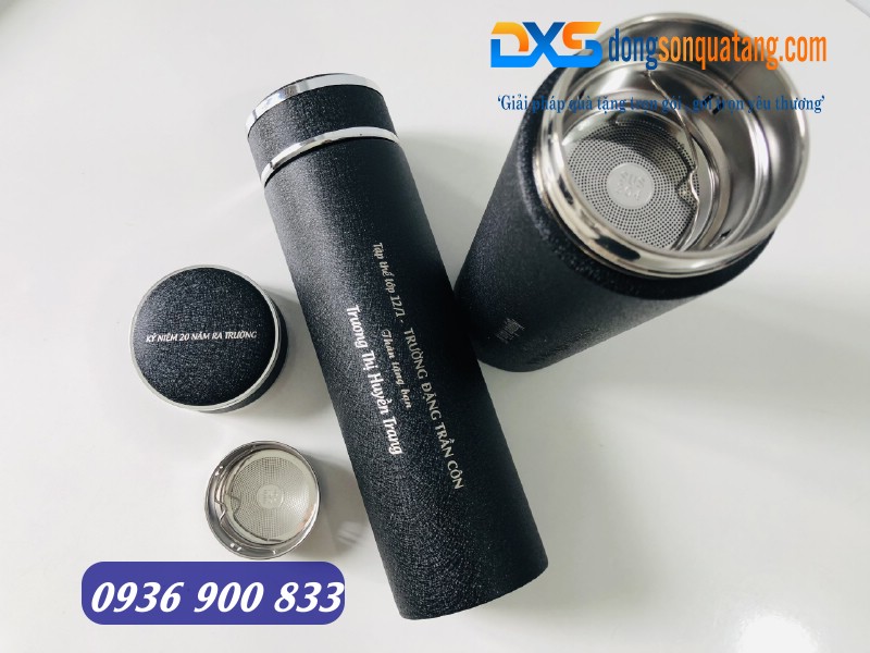 Bình giữ nhiệt cao cấp lõi 304 in khắc tên 