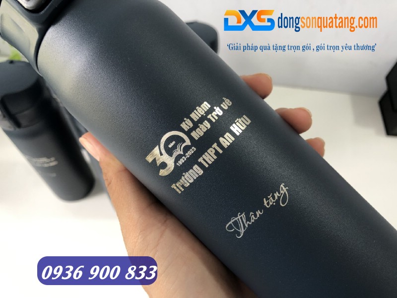 Bình giữ nhiệt Lock&Lock LHC 6150 Khắc Logo Trường THPT An Hữu 