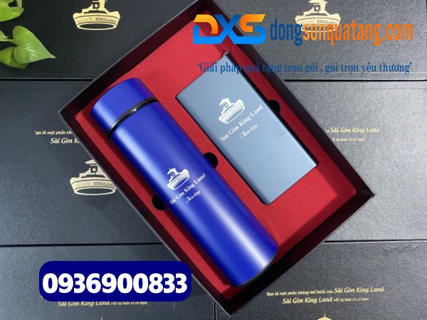 Bộ quà tặng - gift set in logo Bất Động Sản Sài Gòn King Land