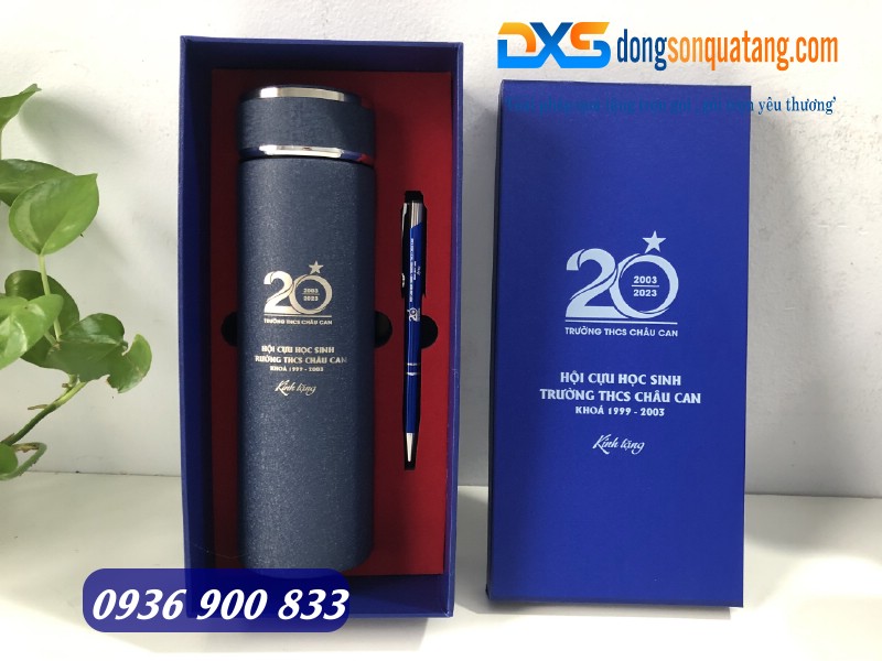 Set quà tặng Bình bút in logo 