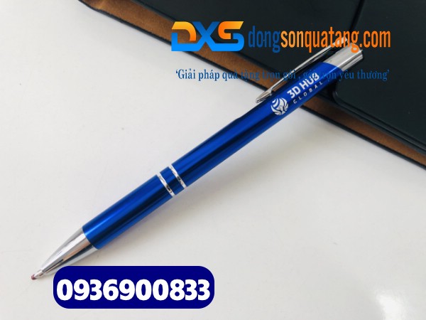 Bút bi vỏ kim loại khắc logo Doanh nghiệp HUB GLOBAL