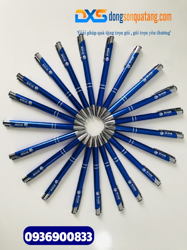 Bút bi vỏ kim loại khắc logo Doanh nghiệp HUB GLOBAL