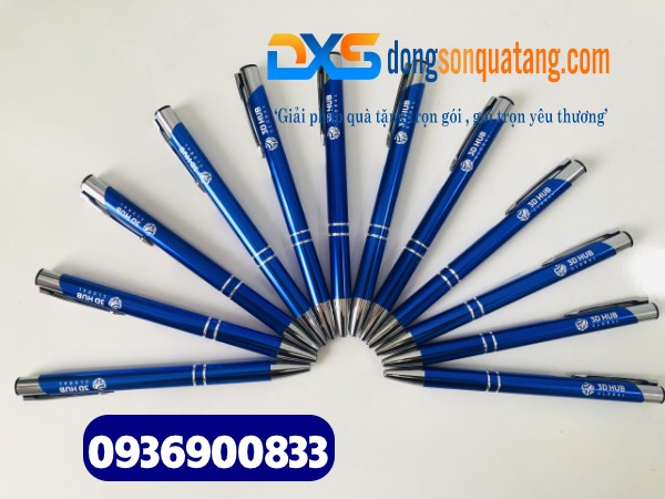 Bút bi vỏ kim loại khắc logo Doanh nghiệp