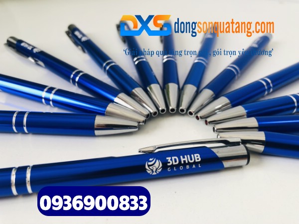 Bút bi vỏ kim loại khắc logo Doanh nghiệp