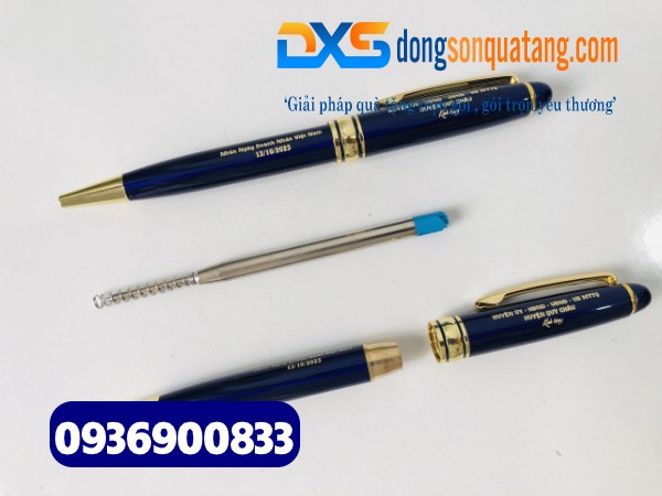 Bút ký kim loại xoay cao cấp in khắc logo , nội dung , slogan theo yêu cầu Doanh Nghiệp 