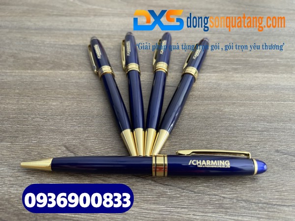 Bút ký kim loại xoay cao cấp in khắc logo , nội dung , slogan theo yêu cầu Doanh Nghiệp 