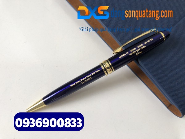 Bút ký kim loại xoay cao cấp in khắc logo , nội dung , slogan theo yêu cầu Doanh Nghiệp 