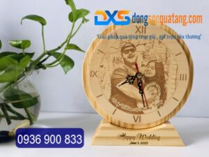 Đồng Hồ Gỗ Để Bàn
