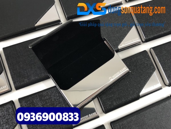Hộp đựng name card Công Ty inox khắc logo theo yêu cầu 