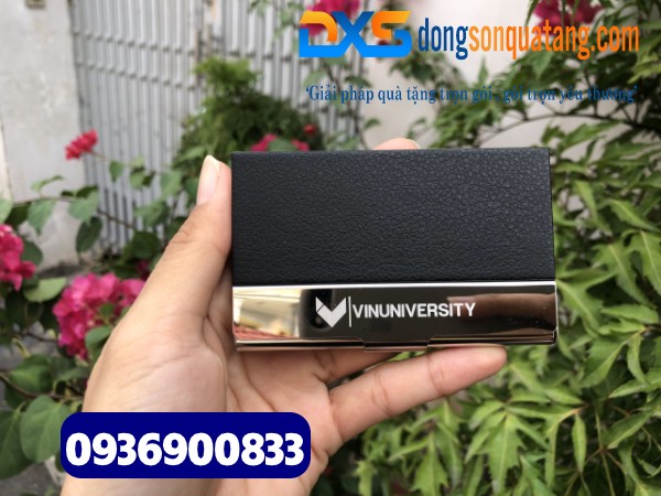 Hộp đựng namcard da khắc logo Công Ty làm quà tặng Nhân Viên - HDX 001 