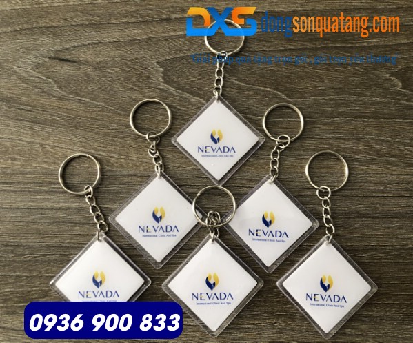 Móc khóa nhựa in logo Doanh Nghiệp Móc khóa nhựa in logo Doanh Nghiệp