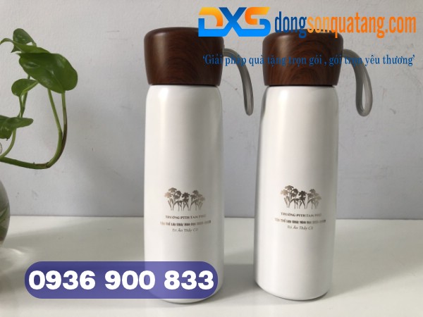 Bình giữ nhiệt nắp gỗ dung tích 500ml 