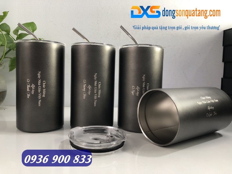 Ly giữ nhiệt khắc tên làm quà tặng thầy cô