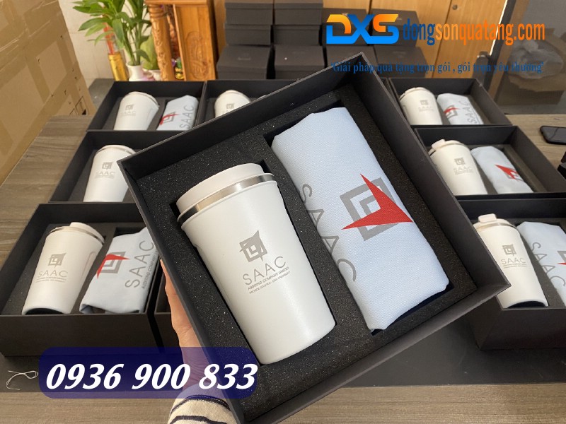 Bộ quà tặng Ly giữ nhiệt - Túi vải 