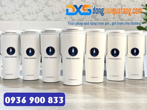 Ly Giữ Nhiệt LocknLock In Logo Làm Quà Tặng LHC4269WHT Giá Phân Phối