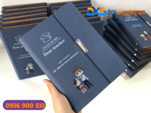 Quà Tặng Sổ Tay In Logo Trường VietNam Australia International School