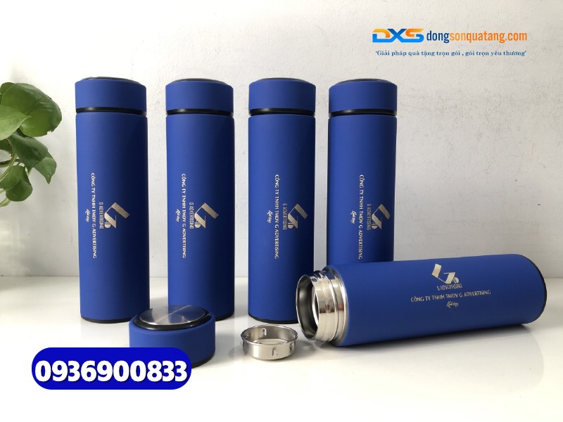 Bình giữ nhiệt quà tặng-Sơn nhám-BGX 002- In logo Công Ty