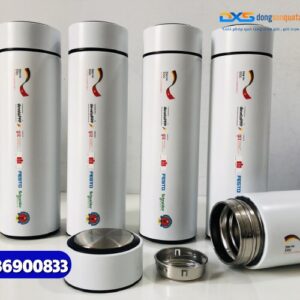 Bình giữ nhiệt quà tặng-Sơn bóng - BGX 001- In logo Thương Hiệu