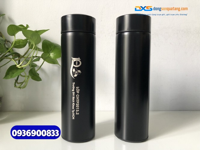 Binh giu nhiet Inox Mau den - Khac logo Truong DH Bach Khoa (3)