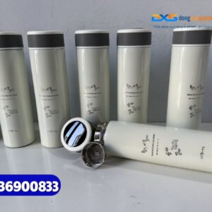 1 . Set quà tặng ( bút bấm kim loại + Bình giữ nhiệt life ) - SQX 001 In Logo