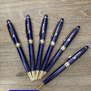 Bút Kim Loại Xoay Khoen Vàng BKX 001