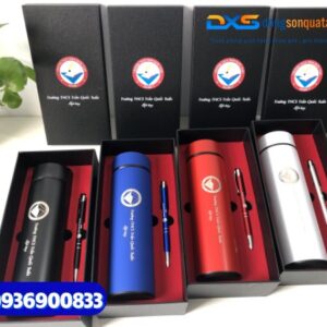 Set quà tặng ( bút bấm kim loại + Bình giữ nhiệt life ) - SQX 001